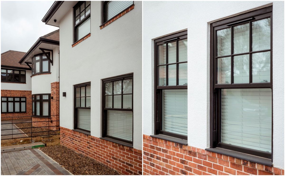 Energy-efficient uPVC sash windows with 1.2 U-value, promoting insulation and comfort.