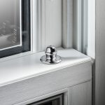 Tilt knobs used to open and tilt window sashes for cleaning, available in two styles.