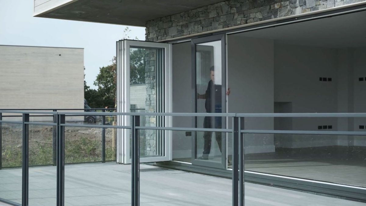 Quick-Glide slide and fold doors, a contemporary alternative to traditional bifold doors.