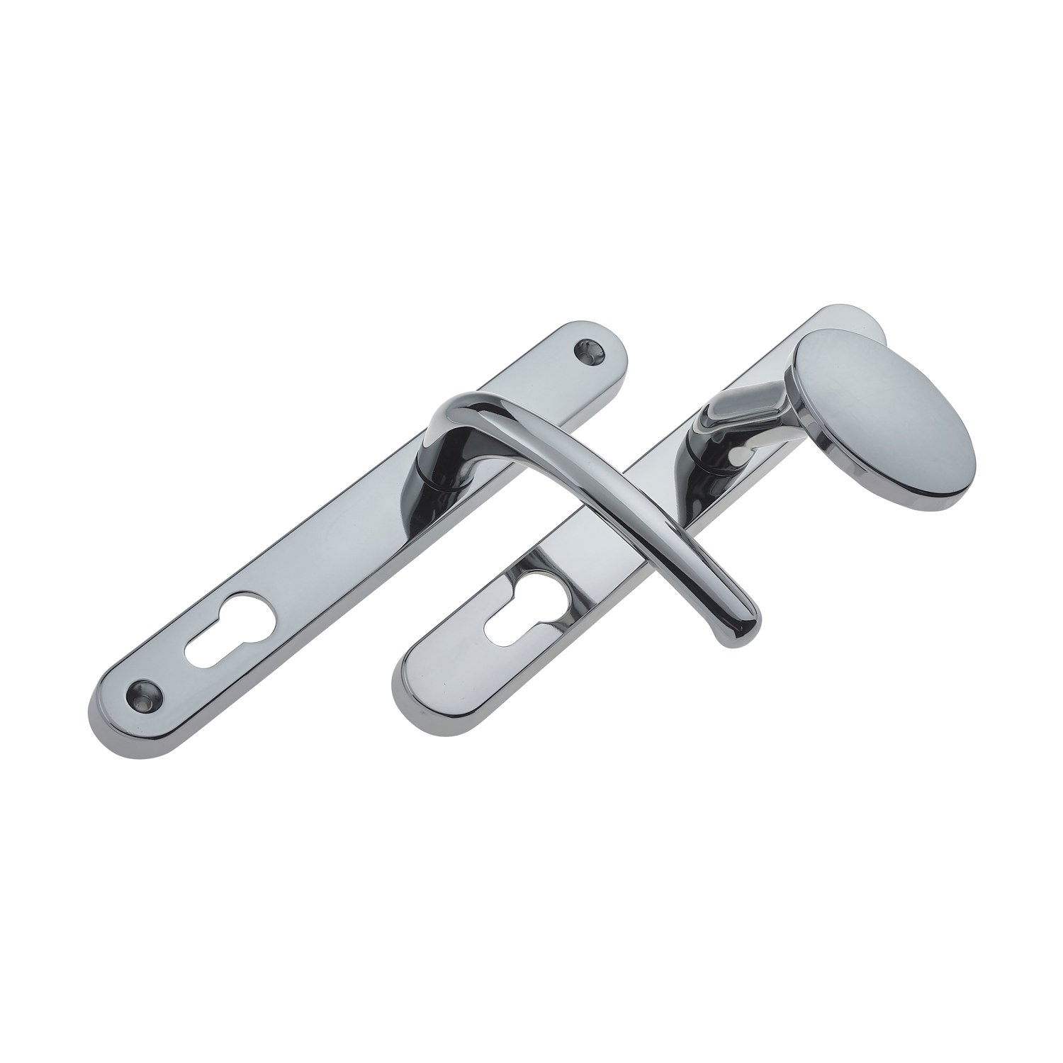 Lever Pad Door Handles - Chrome