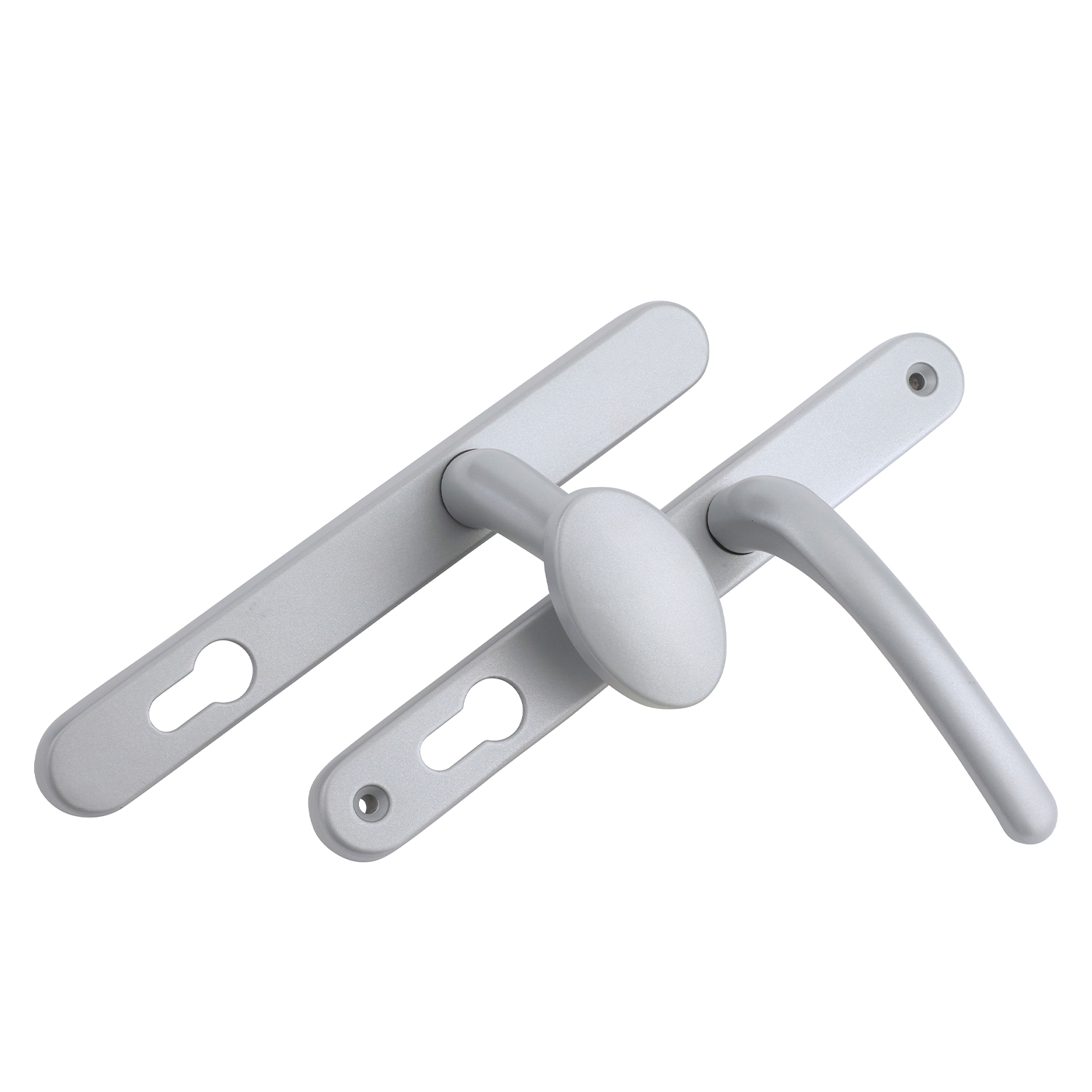 Lever Pad Door Handles - Satin Silver