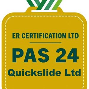 Quickslide PAS24 Accreditation